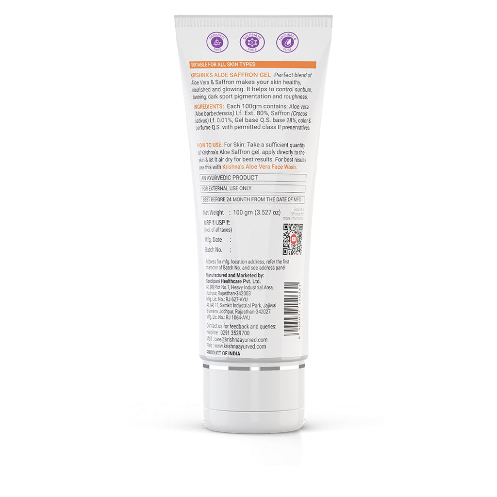 Aloe Saffron Gel
