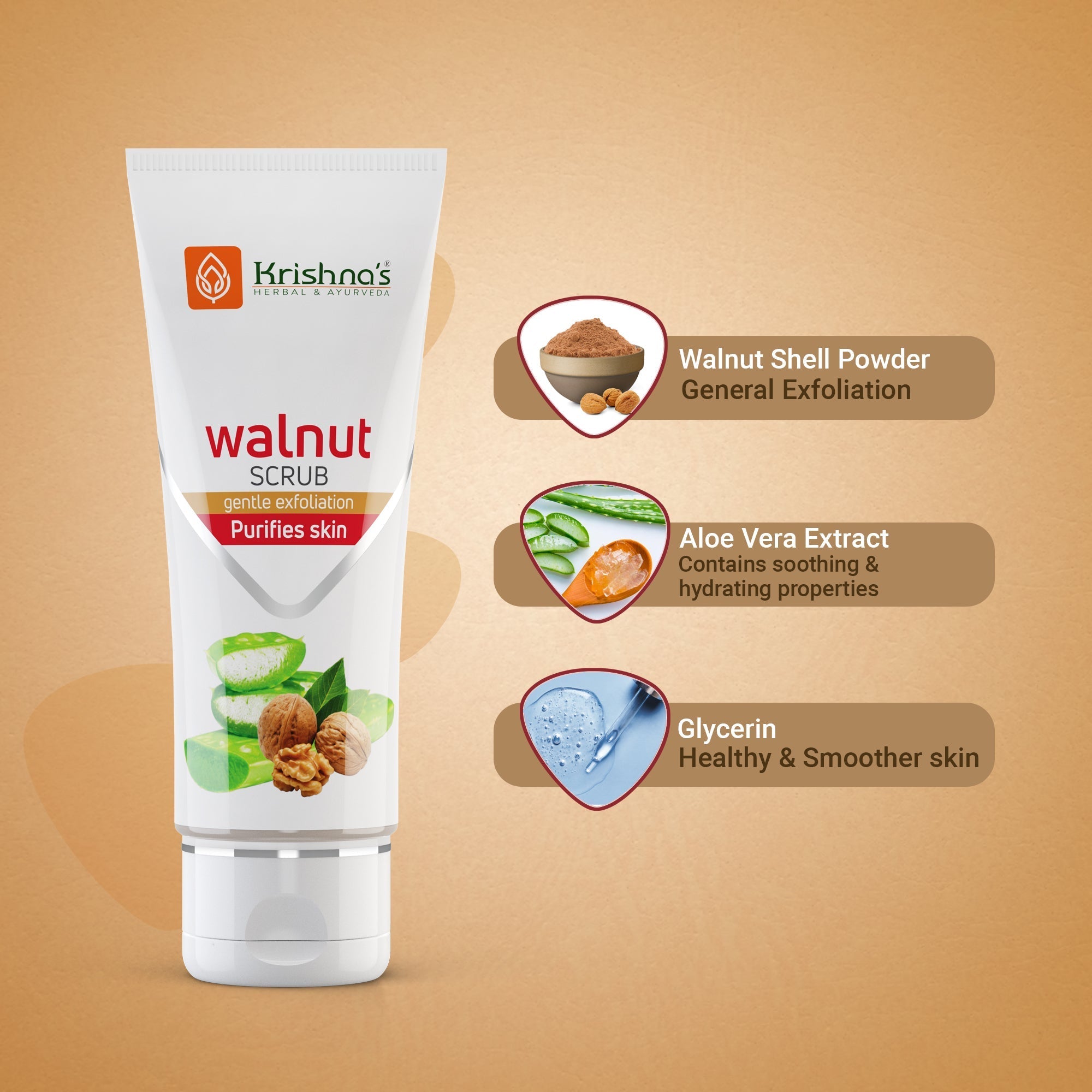 Aloevera Walnut Scrub